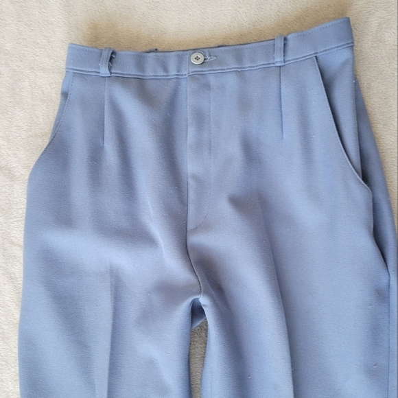 Vintage Levi's Bend Over Suit Light Blue 70s 80s Blazer High Rise Pants 8 10 - Picture 5 of 9